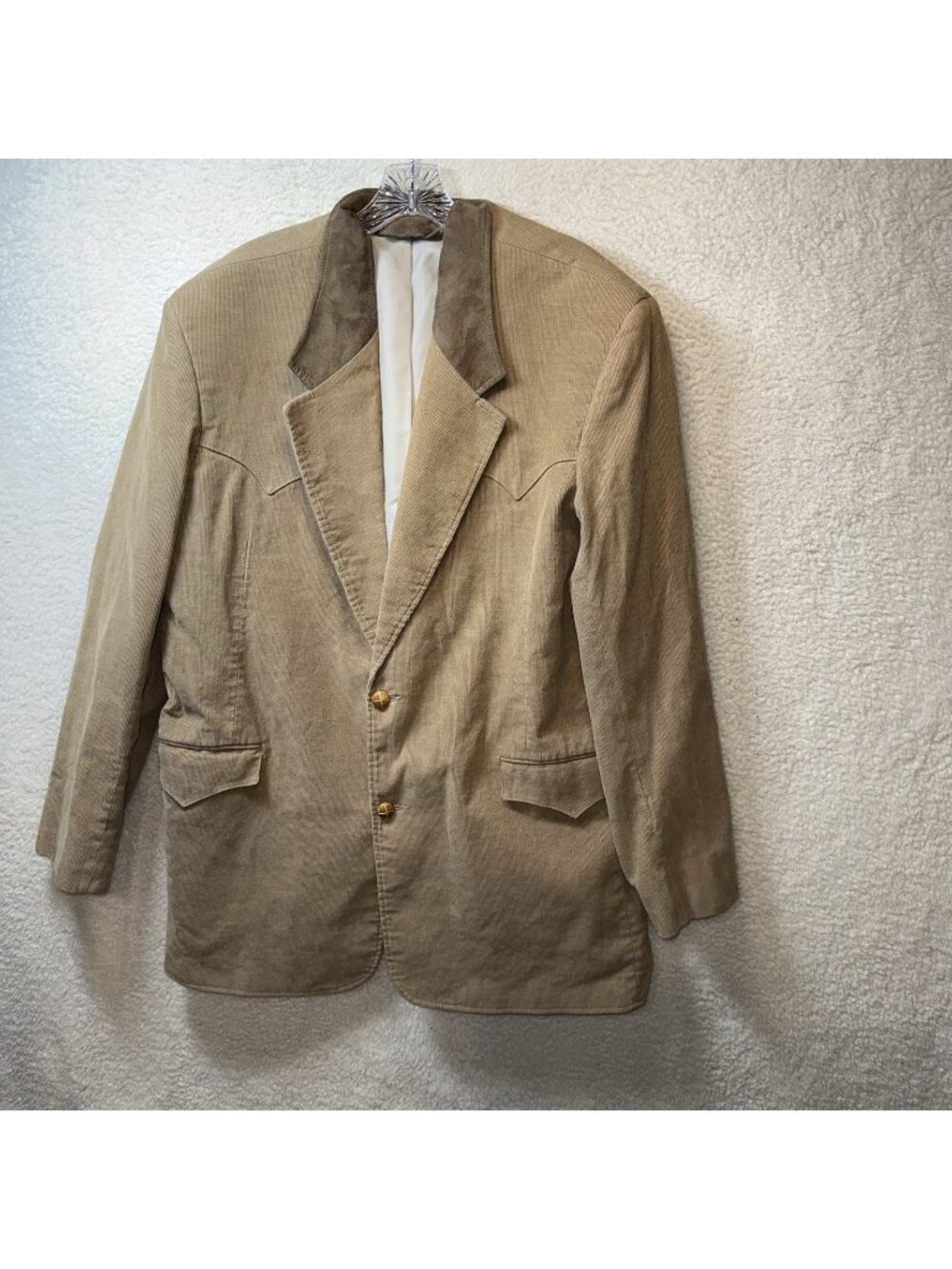 Pioneer Wear Jacket Western Blazer Cowboy Sport Coat Vtg 70s Corduroy Mens 48 L